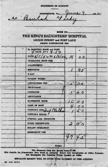 Hospital Bill